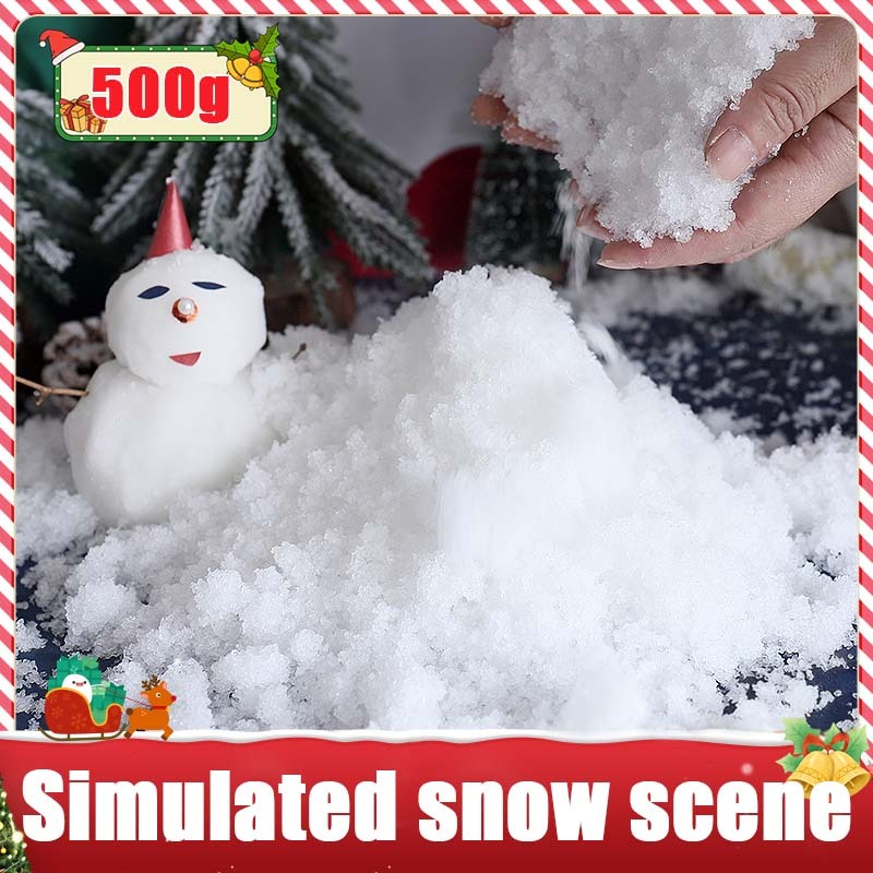 Christmas creative photo artificial snow 500g packaging realistic ...