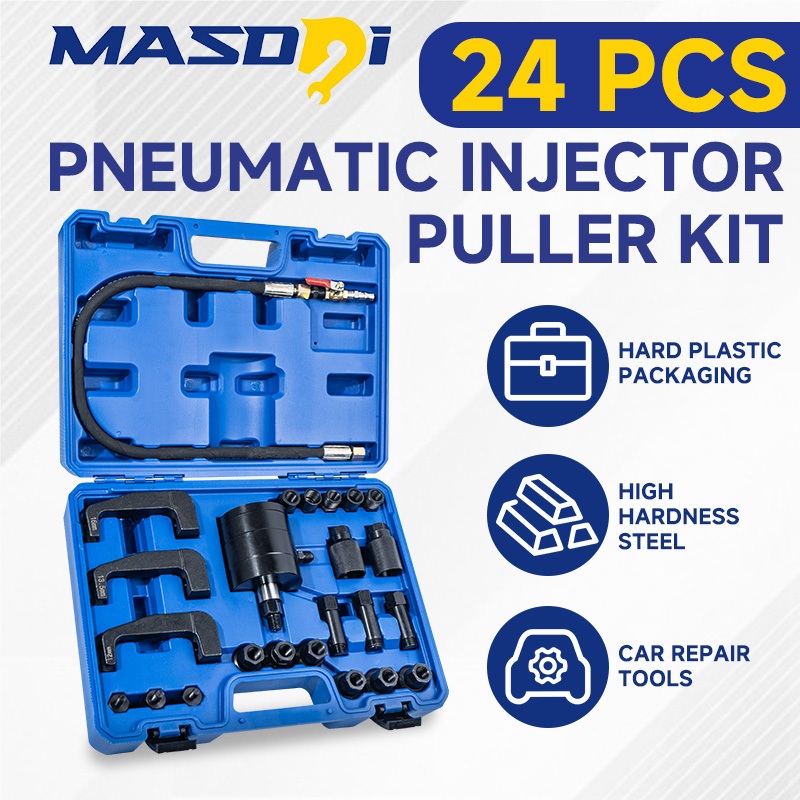 Masdsi 24PCS Pneumatic Injector Puller Set for Diesel Engines,5-8 Bar ...