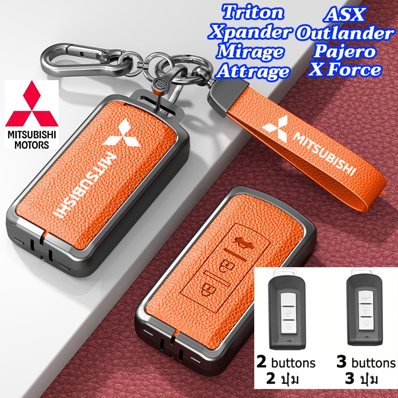 MITSUBISHI Triton Xpander Mirage Zinc Alloy car key case Attrage ASX ...