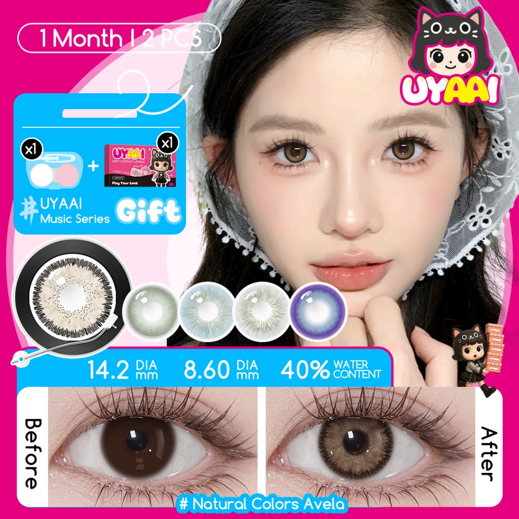 【14.0-15.0mm+Murah + Must Buy + Fast Delivery】UYAAI Colored Contact ...