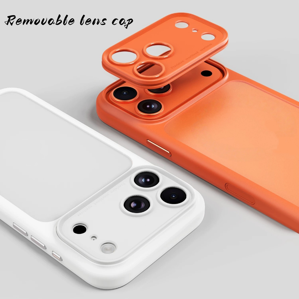 【Removable lens frame/Matte acrylic hard case/Orange】compatible for ...
