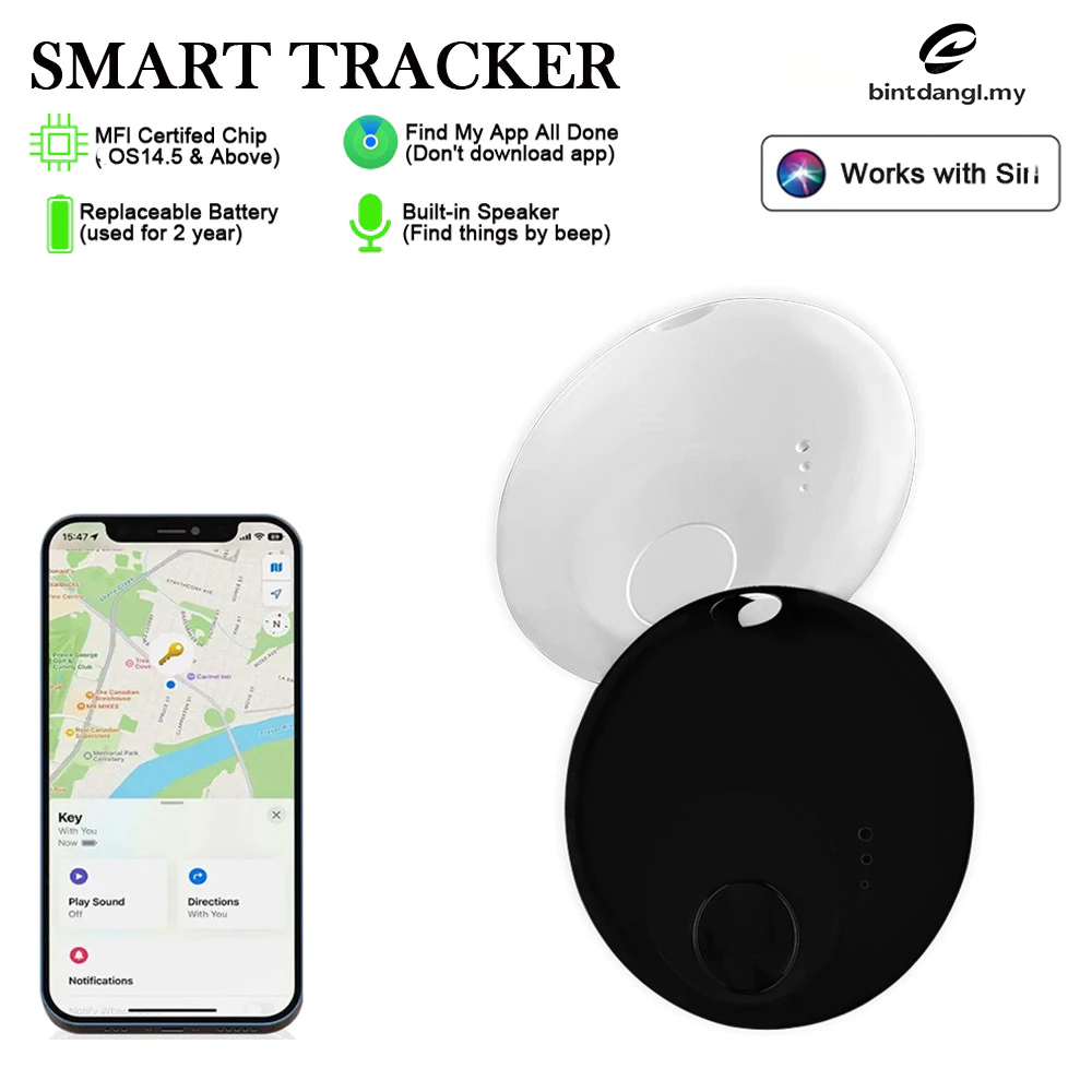 Smart GPS Tracker Mini Label Suitable for 1OS Application Find My ...