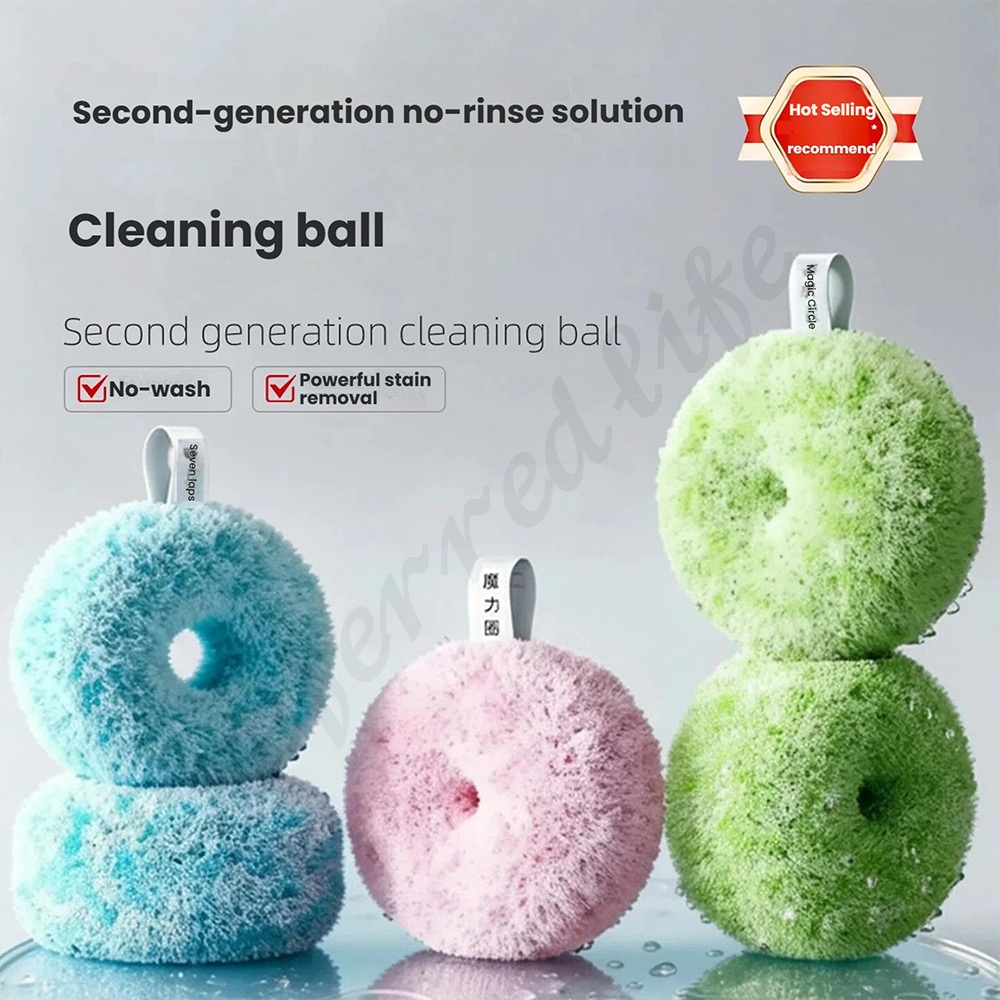 Antibacterial Bath Scrubber - Magic Cleaning Ball for Sink/Countertop ...