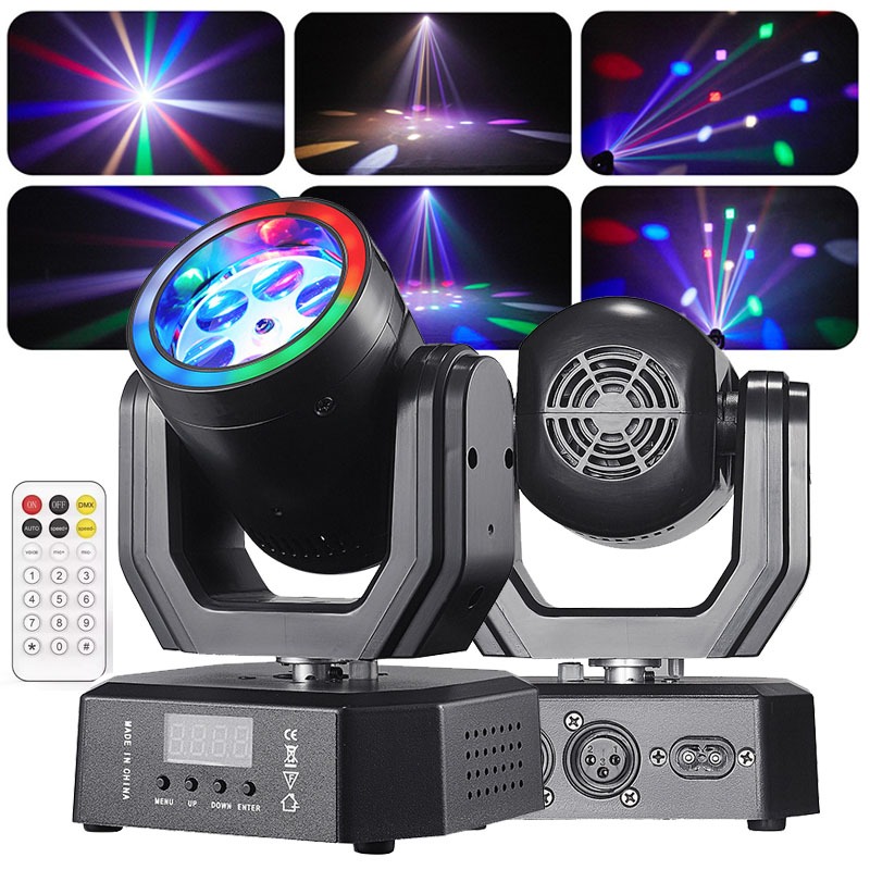 30W Beam Pattern Moving Head Light RGB DMX Sound Activated Strobe ...