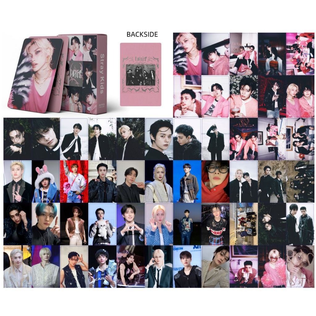 55 Cartes Photos Stray Kids Time Out - Collection Complète Lomo Cards - Pour Fans Kpop