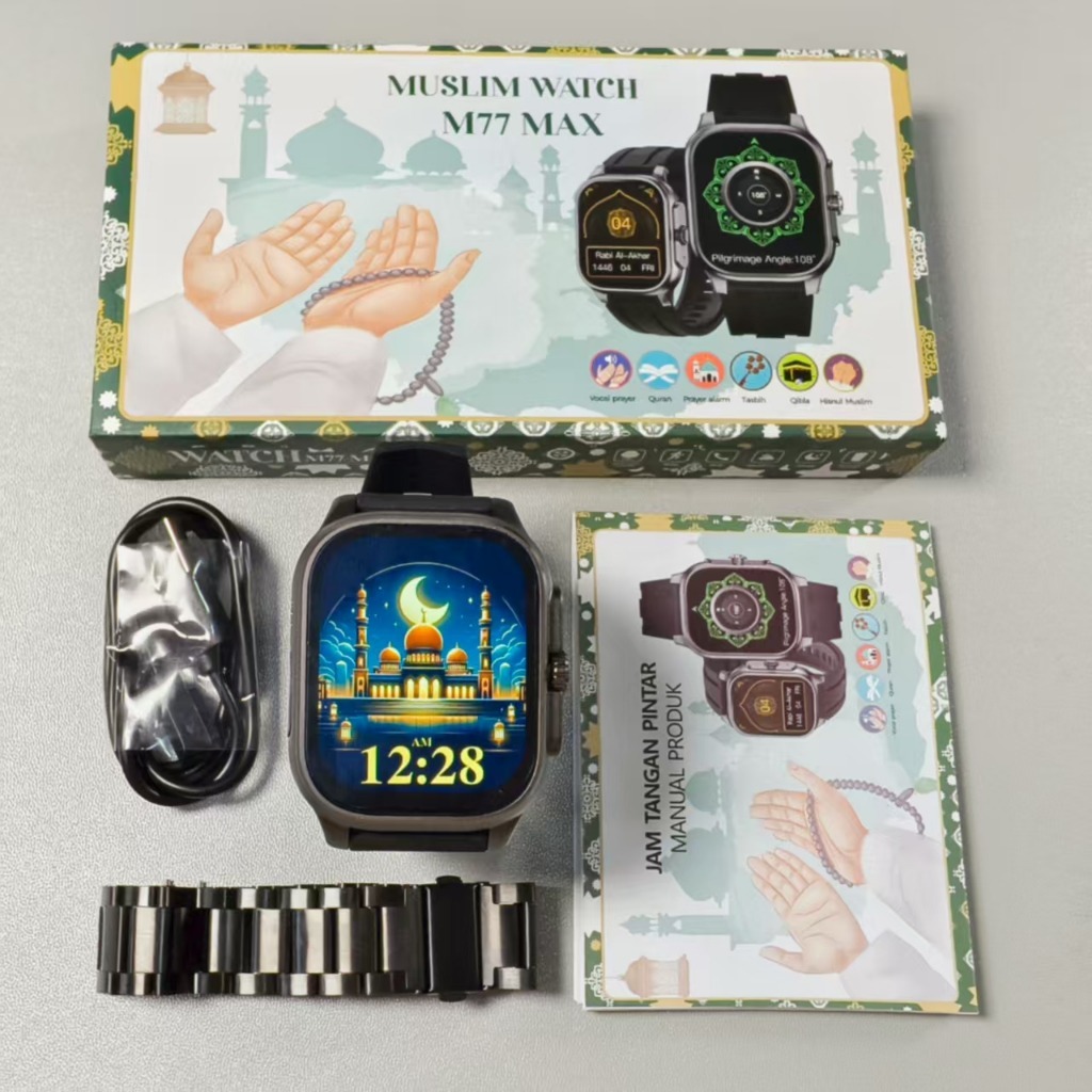 2025 FOR XIAOM1 NEW Smartwatch Qibla Pointer Voice Prayer Muslim Watch ...