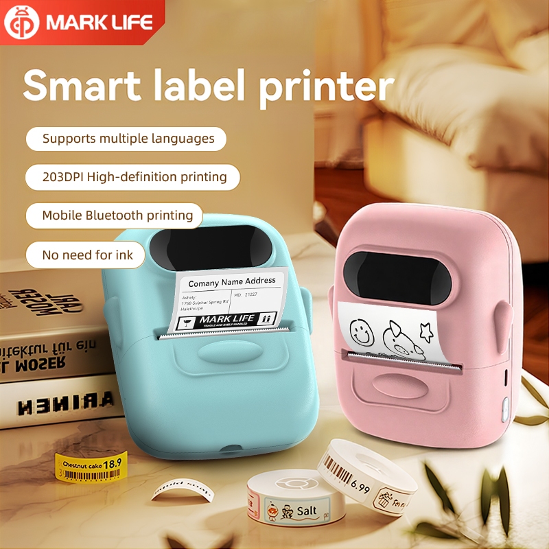 Marklife P50 Bluetooth Label Sticker Printer Portable inkless Thermal ...