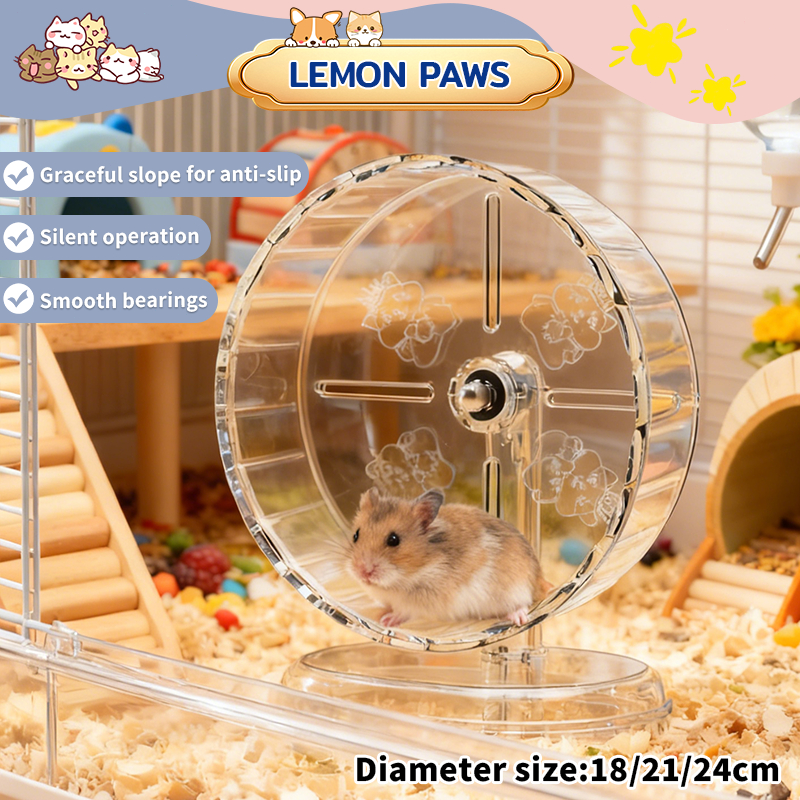 Hamster Running Wheel Hamster Exercise Wheel Silent Transparent with ...