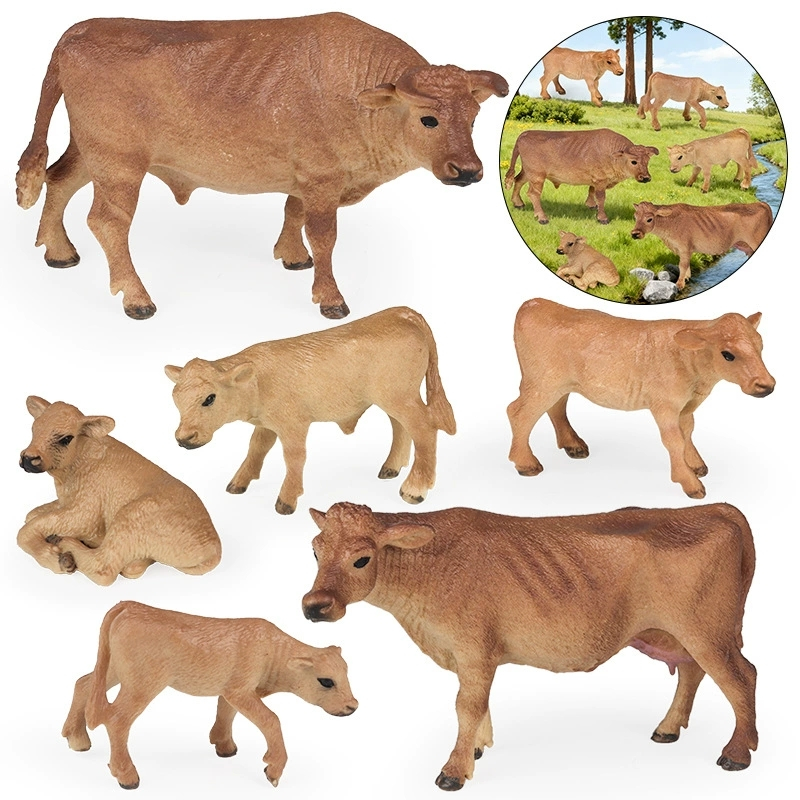 Animal cattle cow simulation model children science educational toys ...