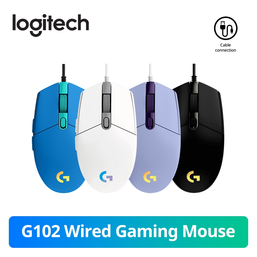 Logitech G102 Second Generation Gaming Mouse RGB Lighting Effects Ultra ...