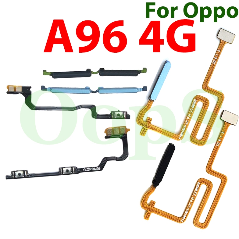 For OPPO A96 4G CPH2333 Back Home Button Fingerprint Scanner Sensor ...