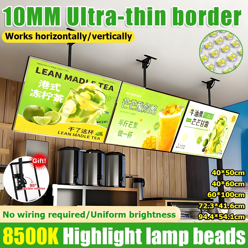 【24-hour delivery 】50-100cm Adjustable led menu board 42 inches TV type ...