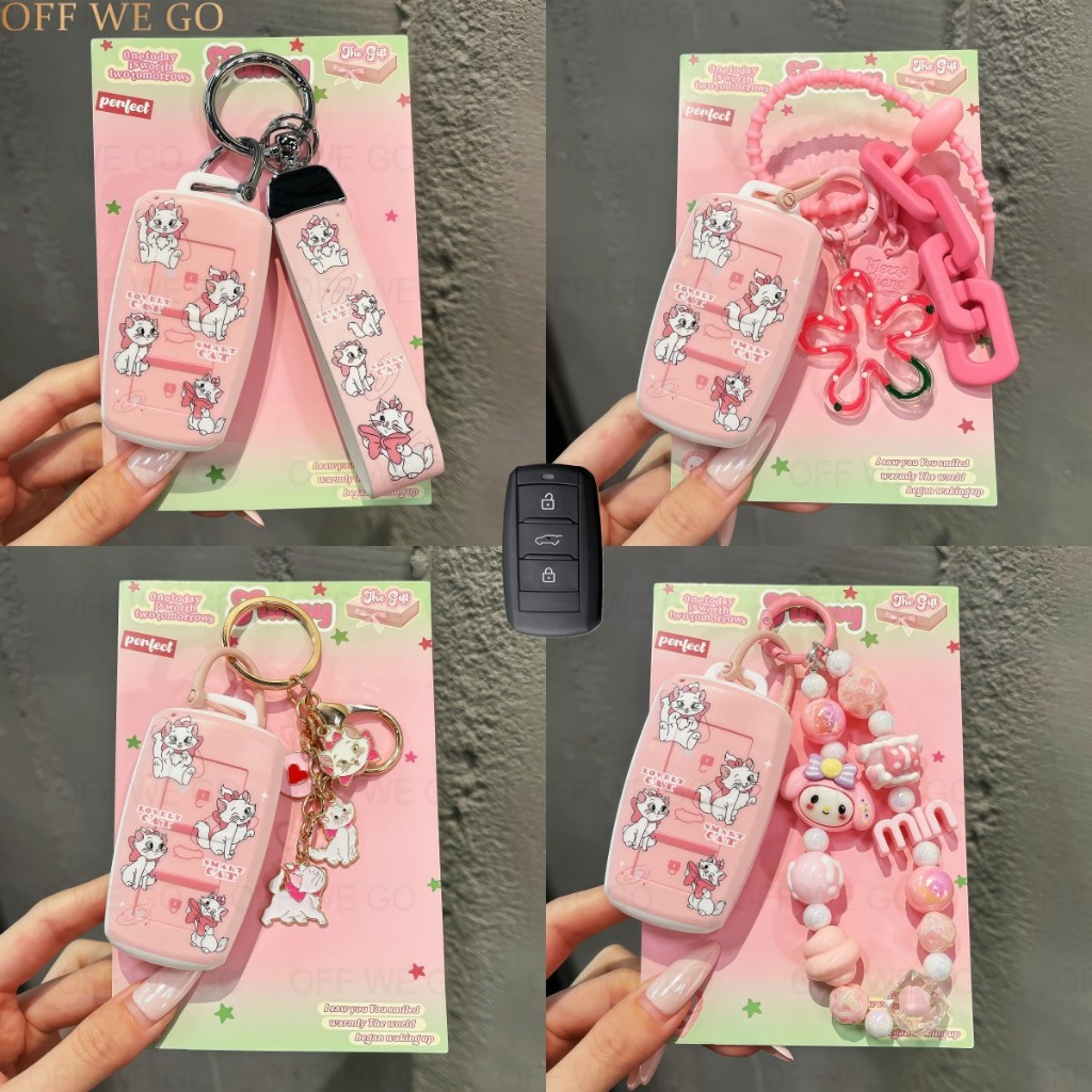 OFF WE GO Cute Mary Cat | Vinfast 3-button key shell, suitable for VF5 ...