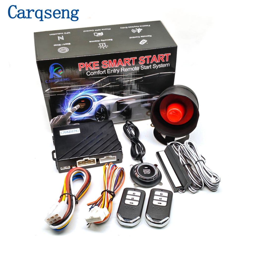 CARQSENG Q30 12V Support 4G PKE Passive Keyless Entry Remote Start ...