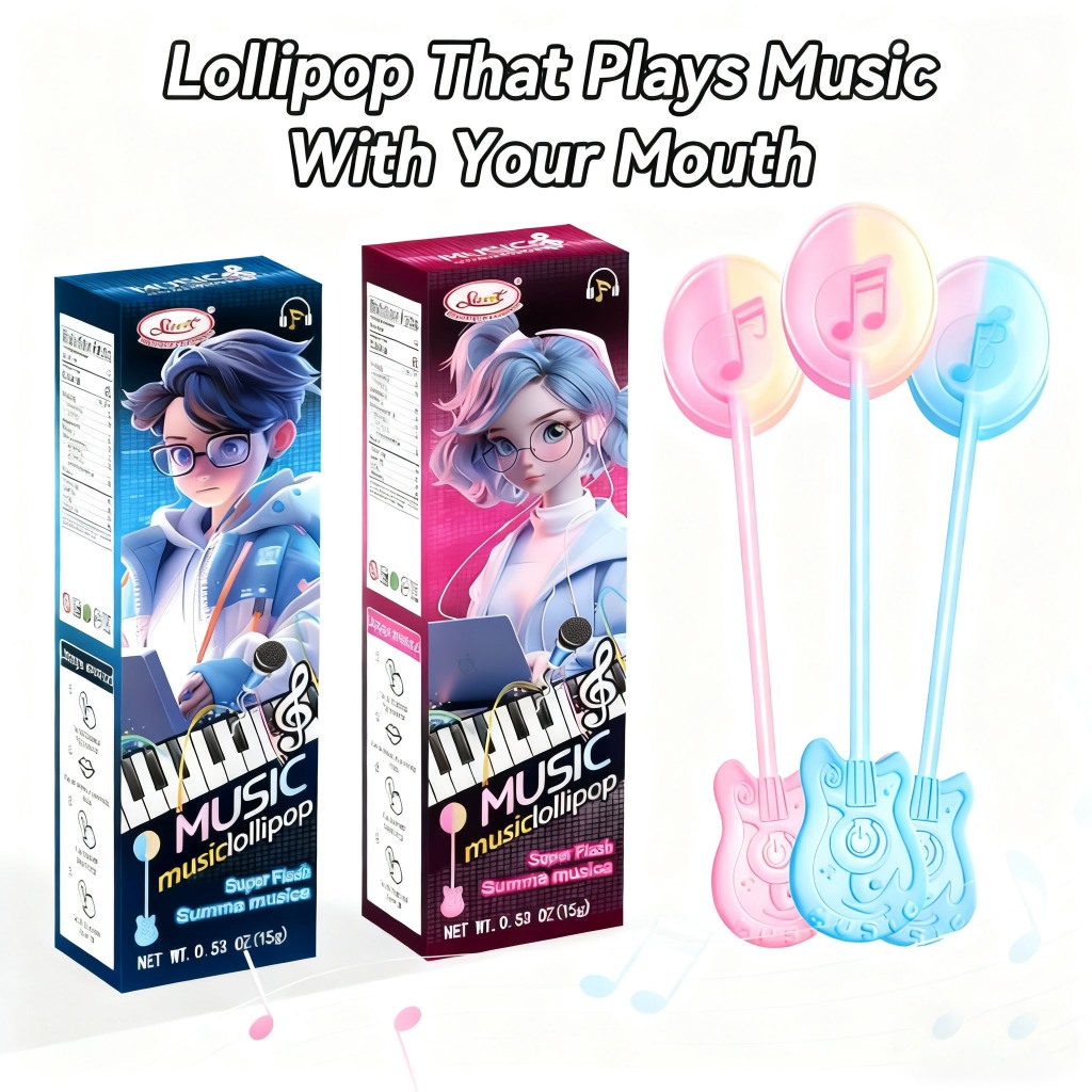 【SWOOT】halal Music lollipop丨Unique imported candy that can produce ...