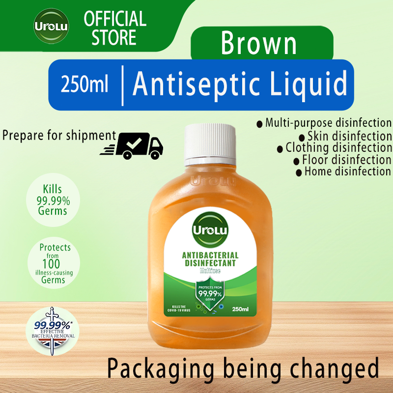 Urolu Antibacterial Brown Disinfectant Liquid 250ml Kills 99.9% of ...