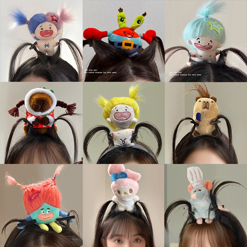 Cooking Mouse King Headband Missing Tooth Cotton Doll Catch Bangs Funny ...