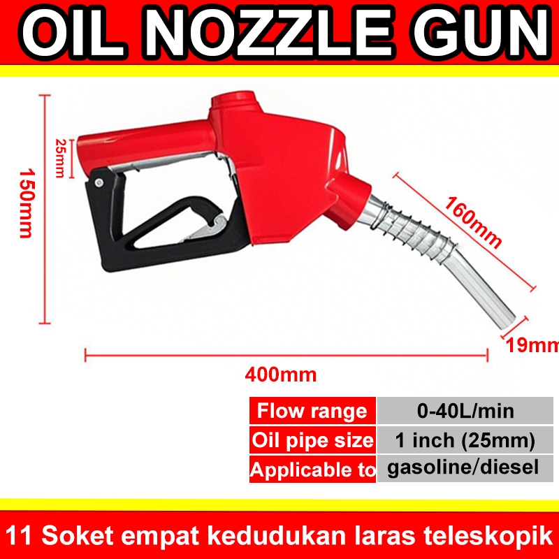 Manual /Auto Fuel Gasoline Diesel Gun Auto Cut Off Fuel Refilling ...
