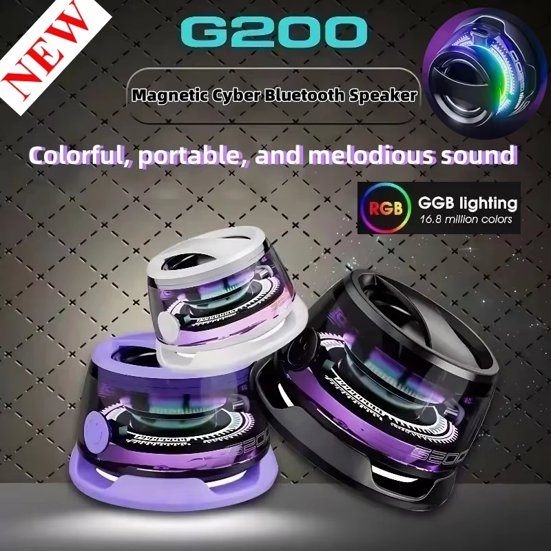 G200 Portable Bluetooth Speaker Wireless Soundbar Magnetic Mini Stereo ...