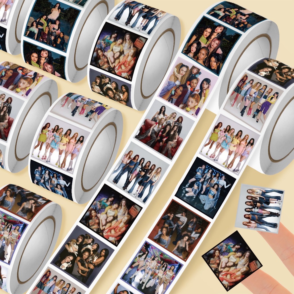 500PCS/Roll Popular KPOP Girl Group Katseye Stickers Waterproof Phone ...