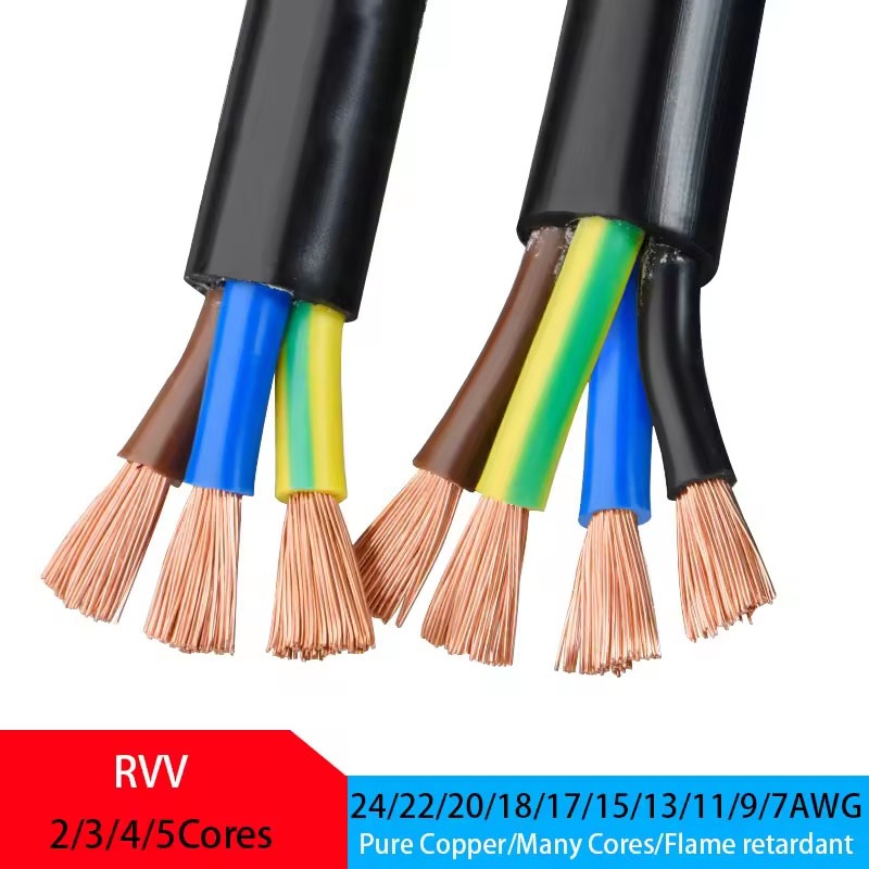 2 3 4 5 Core RVV Power Connection Control Line 0.75 1 1.5 2.5 4 6mm² ...
