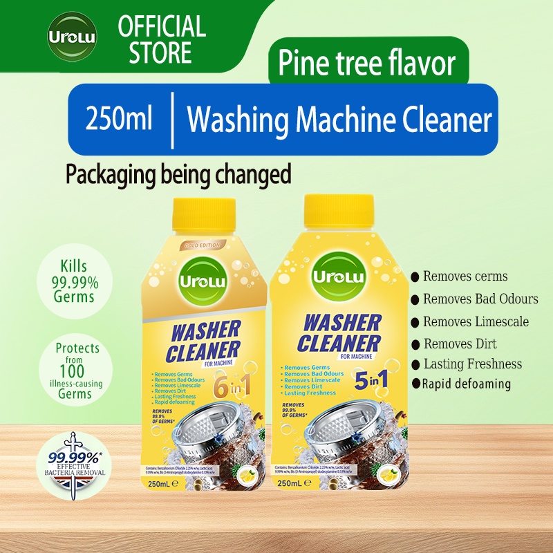 Urolu Lemon Washing Machine Cleaner – 6in1 Kills 99.9% of Germs Drum ...