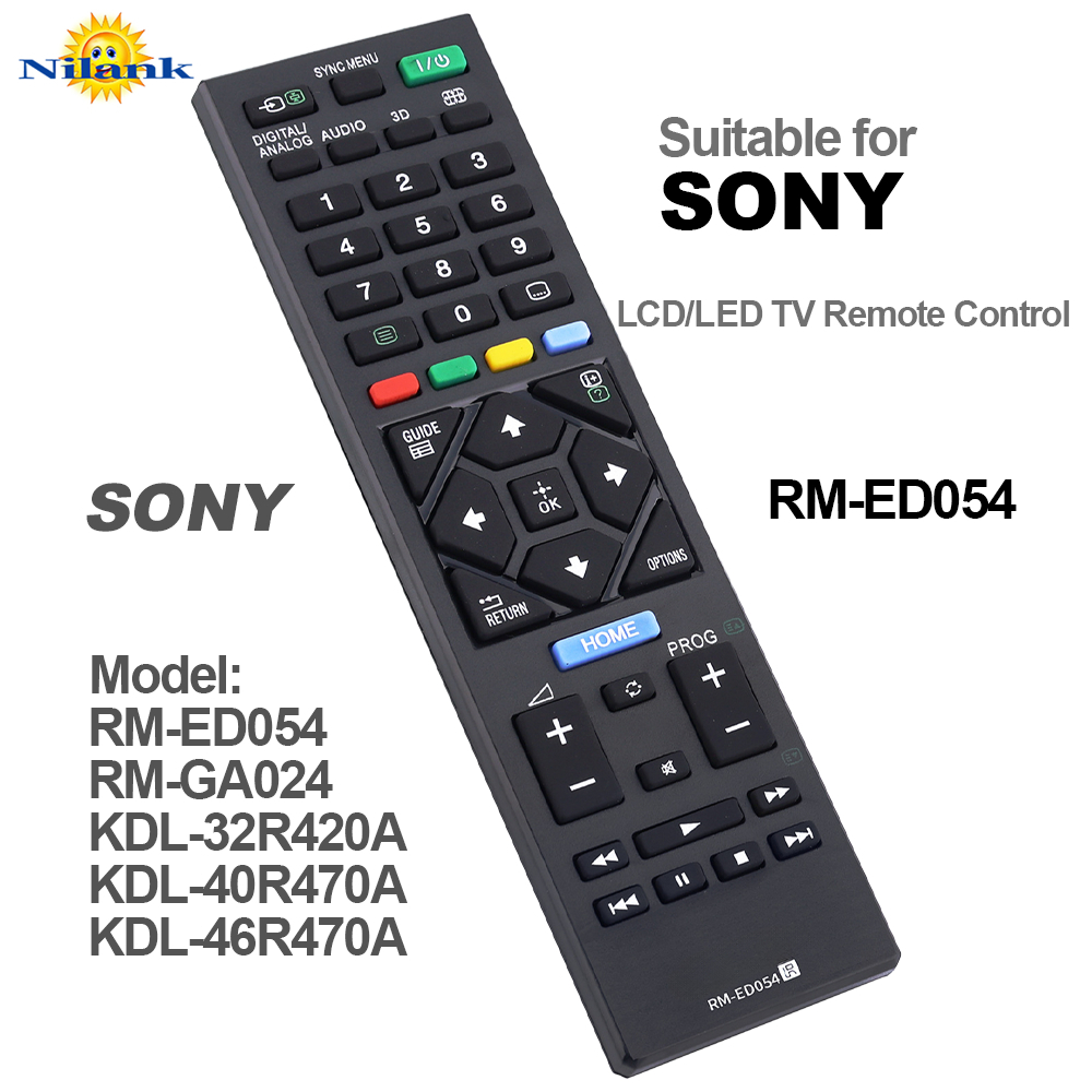 Telecomando RM-ED054 Compatibile Con Sony TV KDL-32R420A KDL-32R421A KDL-32R424A KDL-40R470A KDL-40R471A KDL-40R473A KDL-46R470A KDL-46R473A KDL-32R410B KDL-40R450B Sostituzione Controllore