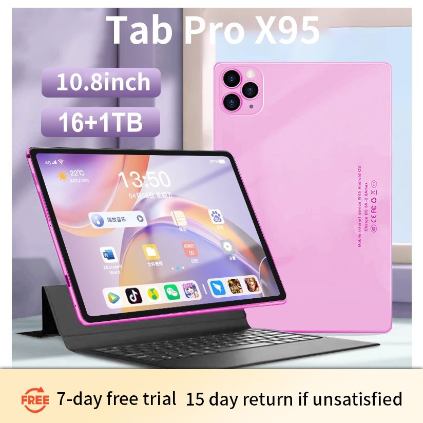 AndroidタブレットX95ピンク In stock] Tablet computer Galaxy Tab X95 Pro 10.8-inch 16GB+1TBROM