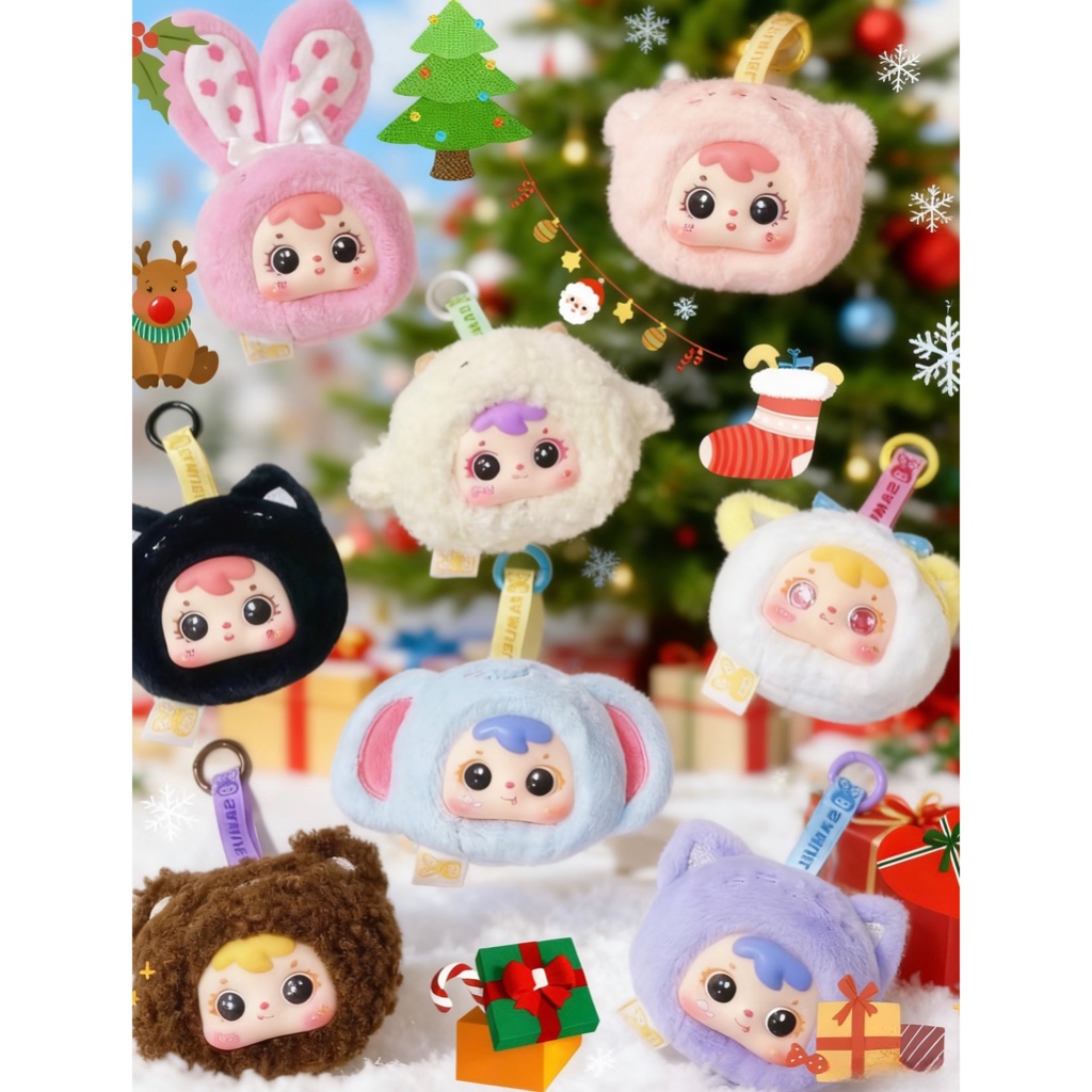Kawaii Samuel Mini Animal Plush Blind Box | 360° Rotating Eyes ...