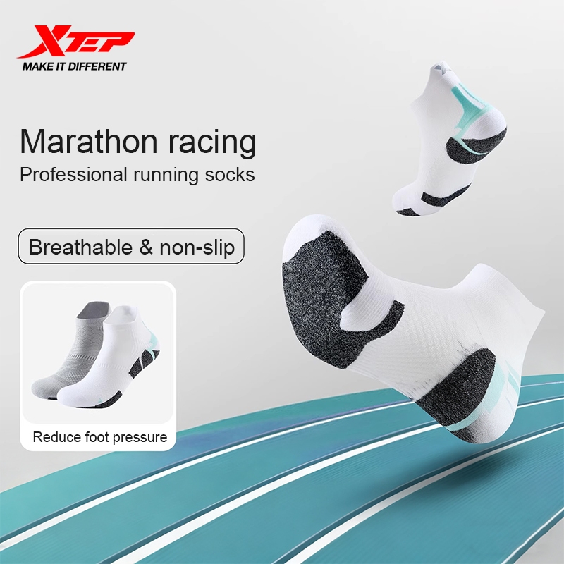 XTEP Men Sports Socks New Marathon Racing Professional Running Socks ...