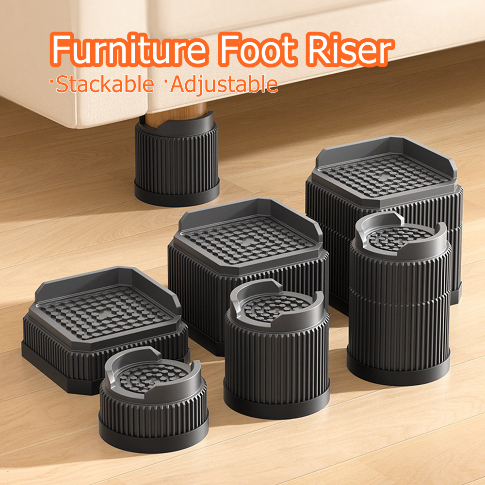 4 Pack Set Durable Couch Furniture Risers Washing Machine Raiser ...