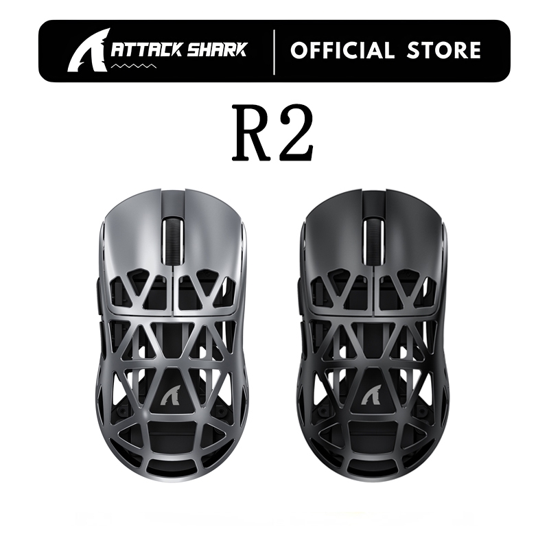 ATTACK SHARK R2 SUPERLIGHT Wireless Gaming Mouse Magnesium Alloy PixArt ...