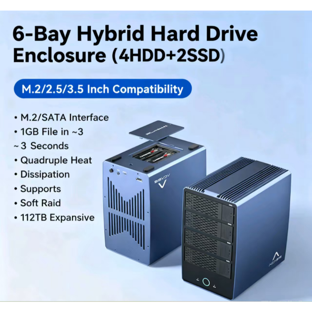 ACASIS 4-Bay Raid hybrid disk array box/array cabinet/hard disk box (2 ...