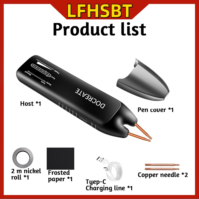 LFHSBT Docreate 756 Portable Handheld Spot Welder 18650 Battery DIY ...
