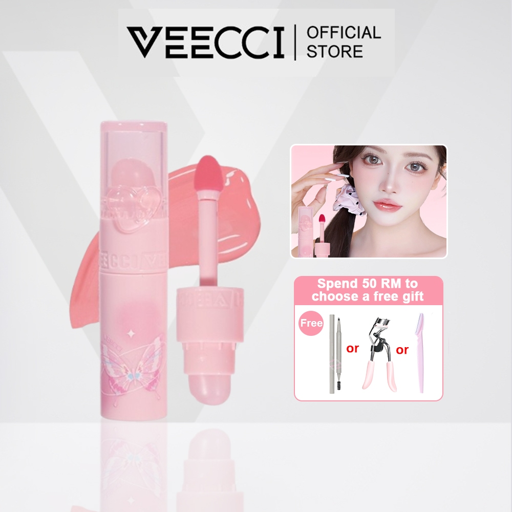 VEECCI Lip Gloss Glossy Clear And Transparent Non-Stick Long-Lasting ...