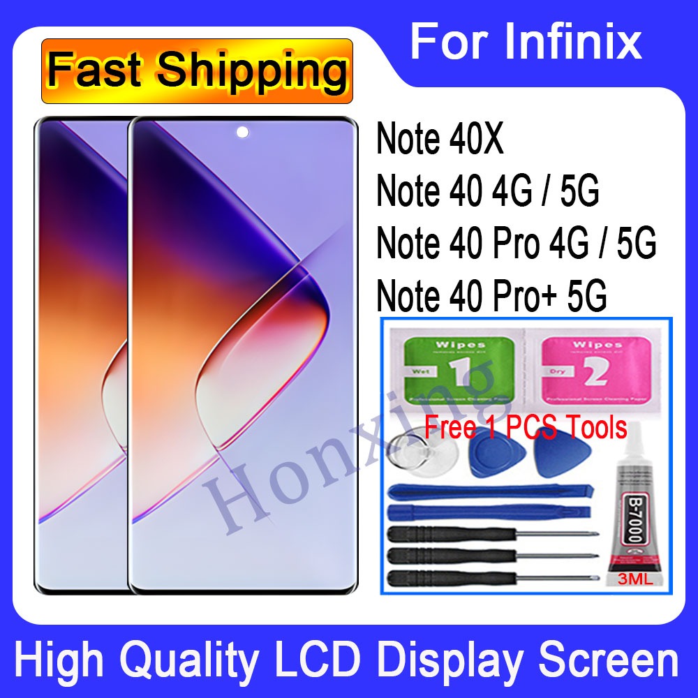 Original AMOLED TFT For Infinix Note 40 4G 5G Note 40 Pro 4G 5G Note 40 ...