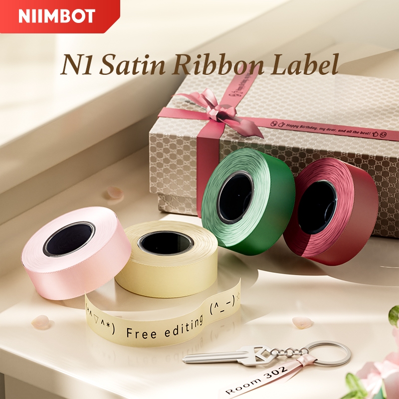 Niimbot N1/B18 Satin Ribbon Waterproof Oil Proof Thermal Transfer Label ...
