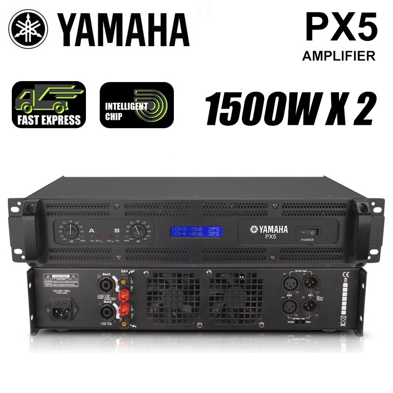 YAMAHA PX5 Professional Power Amplifier, Dual-Variable Speed Fan ...