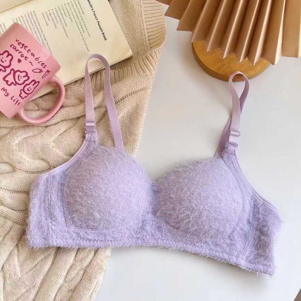 Ladies' Fleece Single-Piece Bra with Lift 32-38B | Shopee Malaysia