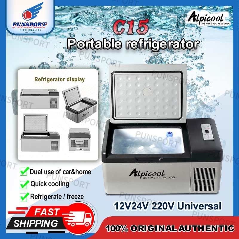 Alpicool C15 15L Portable Fridge 12/24V/220V mini refrigerator Freezer ...