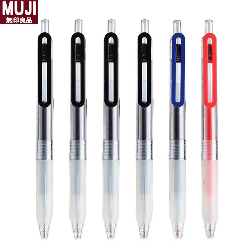 5Pcs Japan MUJI Gel Pen Sign pen Black/Red/Blue 0.5mm | Shopee Malaysia