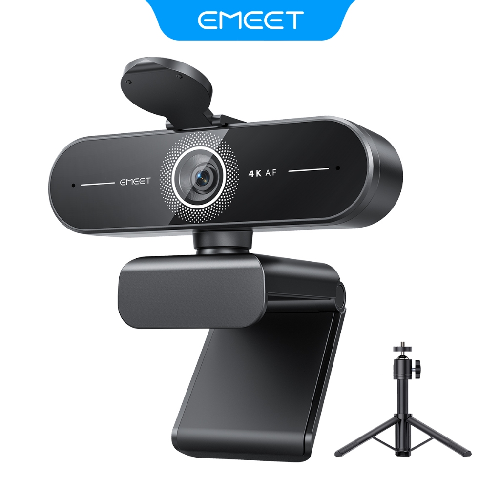EMEET 4K HD Webcam Wth Privacy Cover Built-in Microphones Plug And Play ...