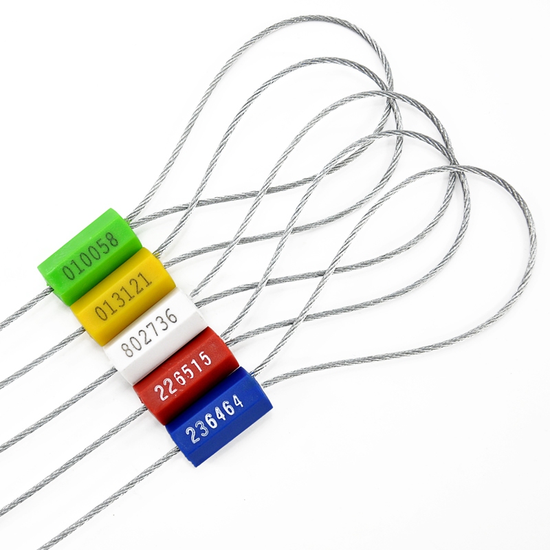 500mm Long Steel Wire Cable Seals Tamper Resistant Security Seal Tags ...