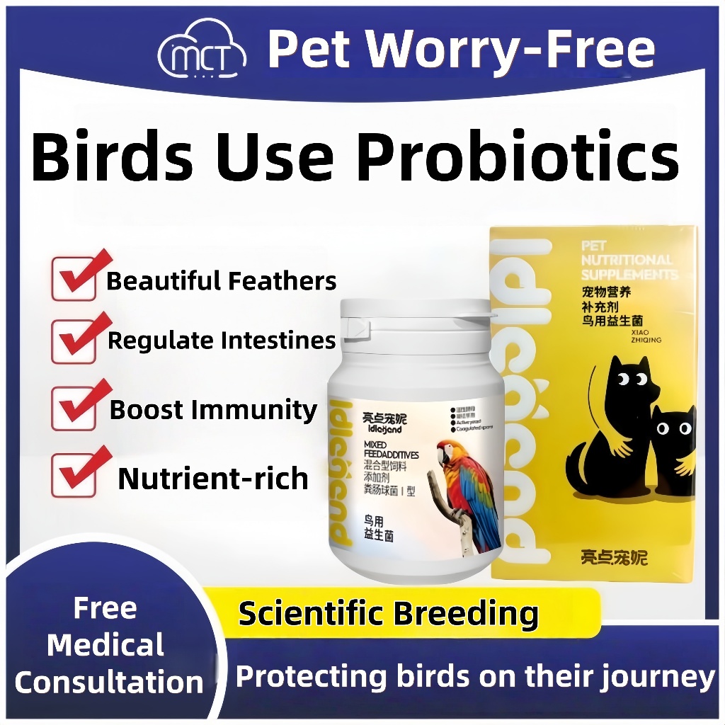 Parrot Birds Probiotics Powder Budgie Cockatiel Mynah Gut Health Sand ...