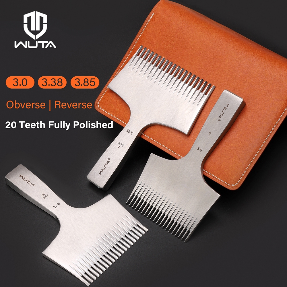 WUTA Leather Chisel 20 Teeth Pricking Iron French Style Leather ...
