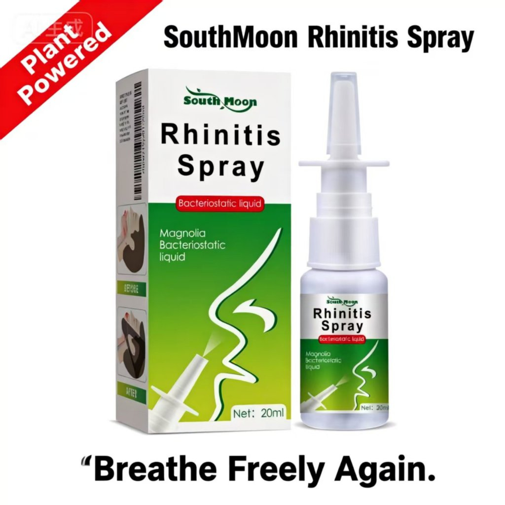 South Moon Rhinitis Spray 20ml Sinusitis Anti-Snoring Rhinitis Allergy ...