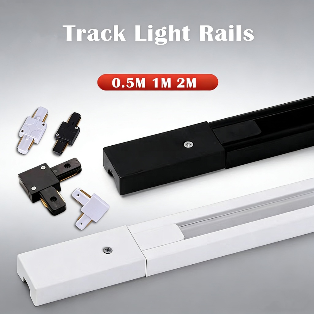0.5M/1M Track Light Rail 220v Aluminum Led Tracks Light Bar Straight/L ...