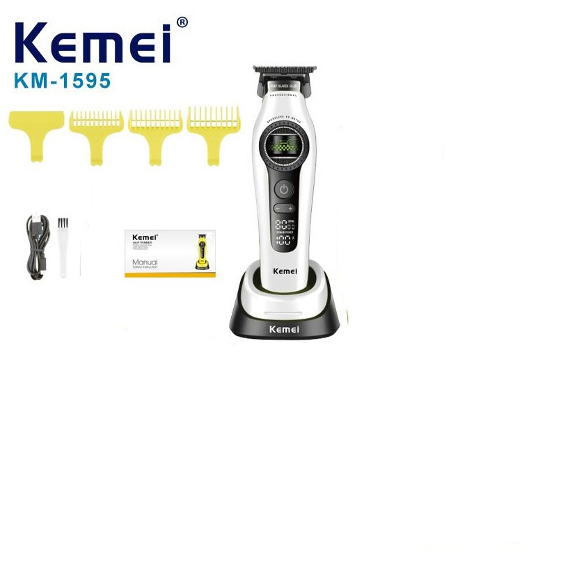 Kemei 1593 1595 Hair Trimmers Professional Barber Hair Clippers F1