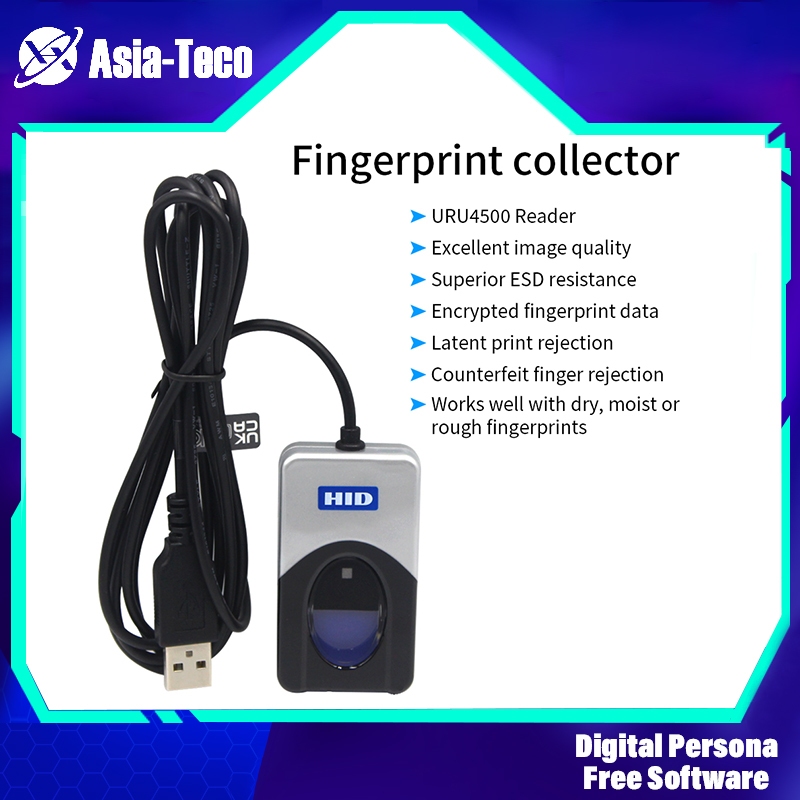 DigitalPersona URU4500 USB Fingerprint Reader Biometric Fingerprint ...