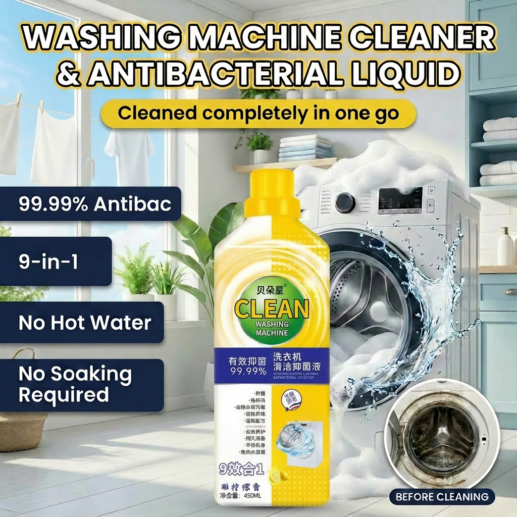 Deep cleaning LMM Washing machine cleaner Pencuci mesin basuh automatik ...